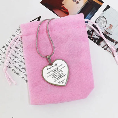 Collar Corazón con Dedicatoria de Madre a Hija